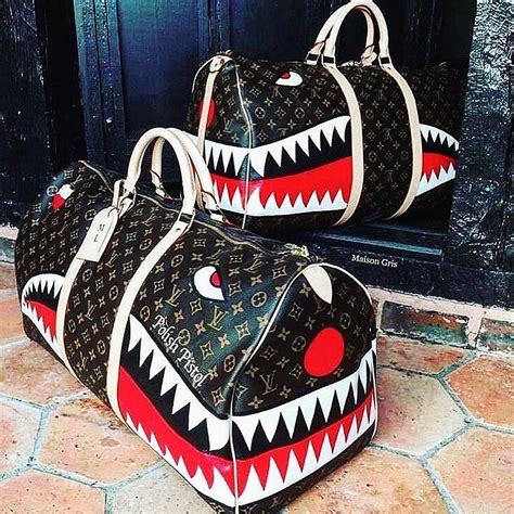 supreme louis vuitton bape backpack|louis vuitton supreme backpack shark.